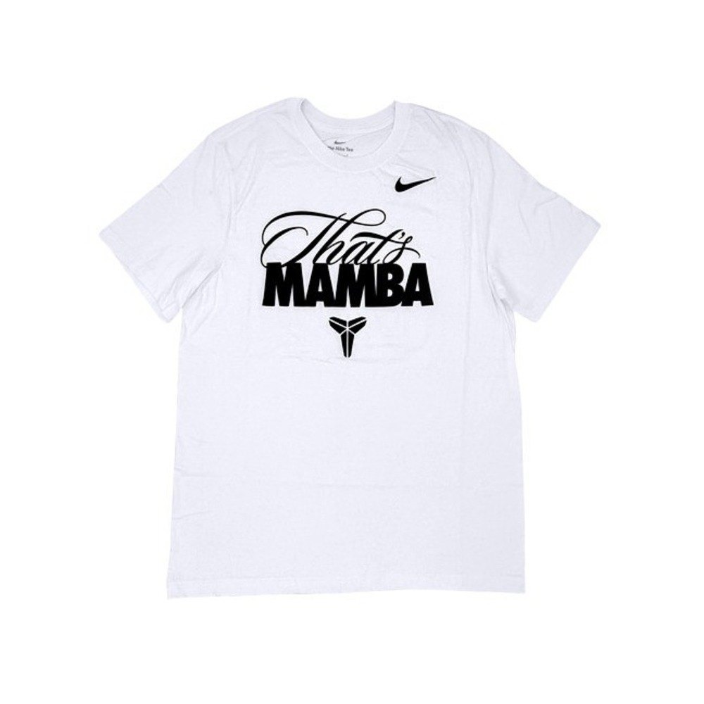 Nike Kobe Bryant That's Mamba Graphic T-Shirt Men's Large White Black Tee